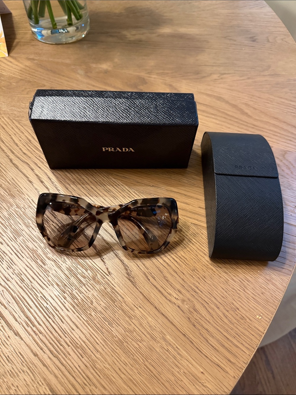 Prada Tortoiseshell Sunglasses with Brown Gradient Lenses